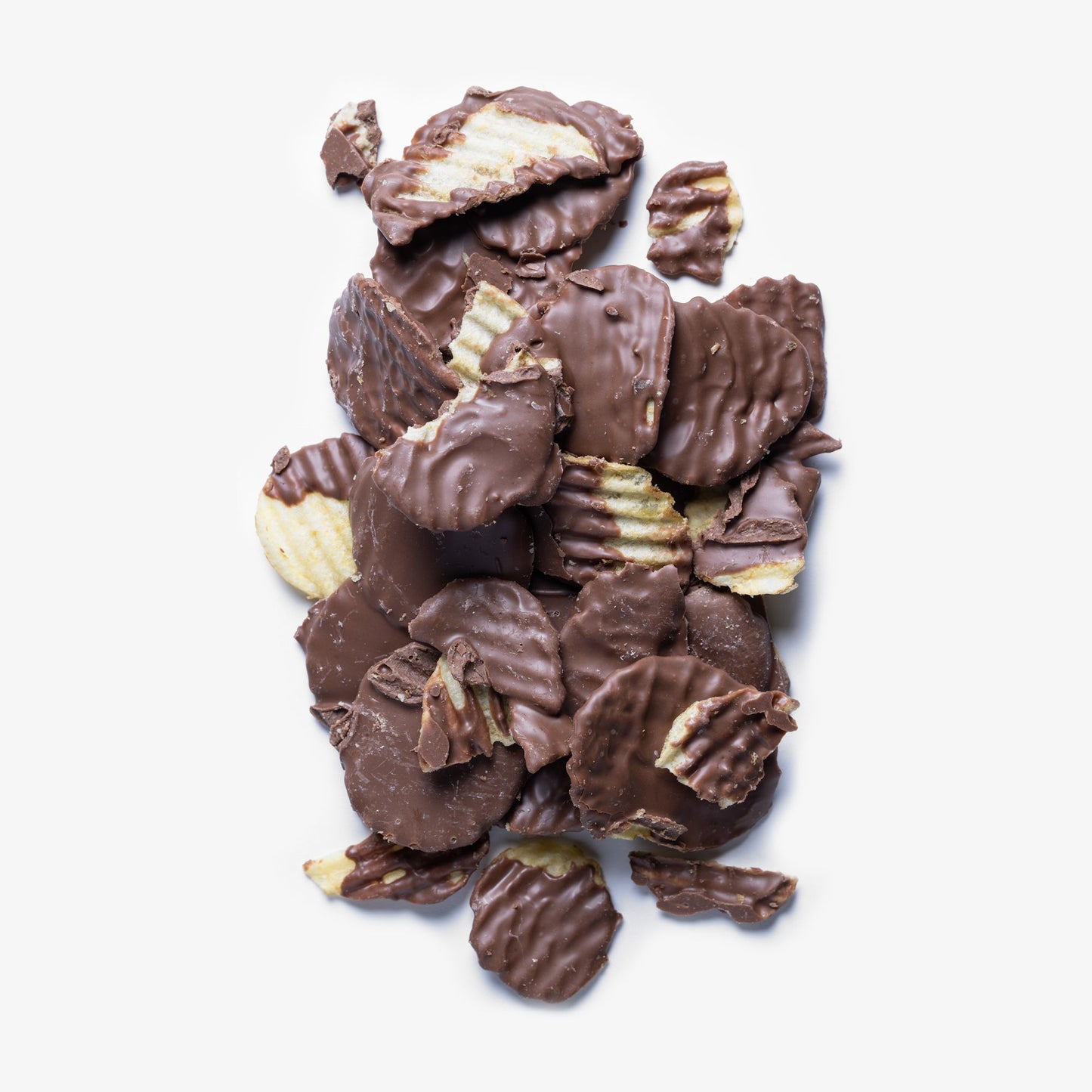 MILK CHOCOLATE COVERED POTATO CHIPS
