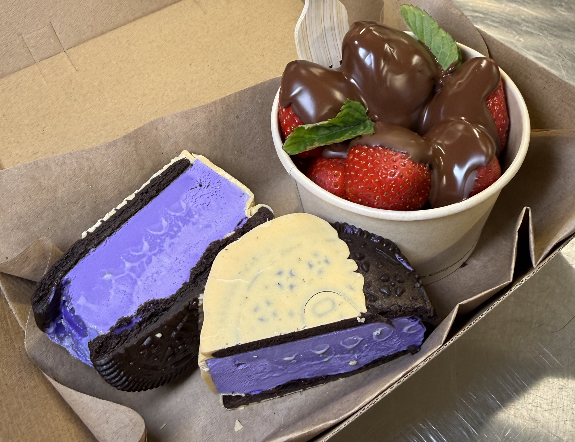 local berries ethical chocolate, delicious ice cream